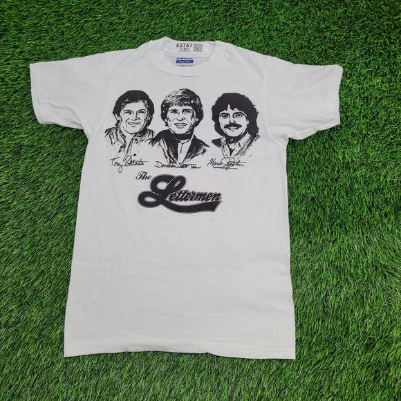 Vintage 80s The-Letterman Shirt XS 16x24 Pop-Trio - Picture 1 of 13
